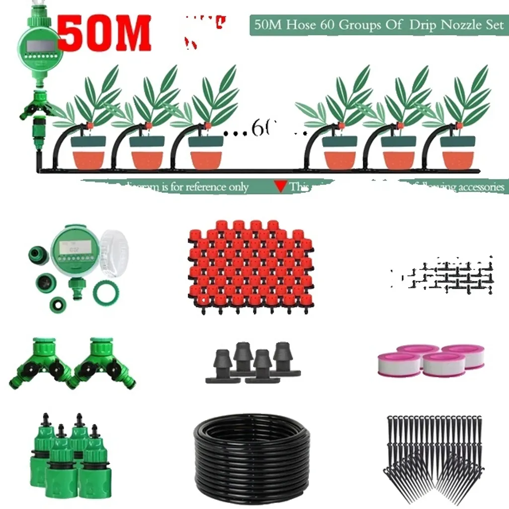 Kit arrosage automatique 50M : stoppez le gaspillage et sauvez vos fleurs