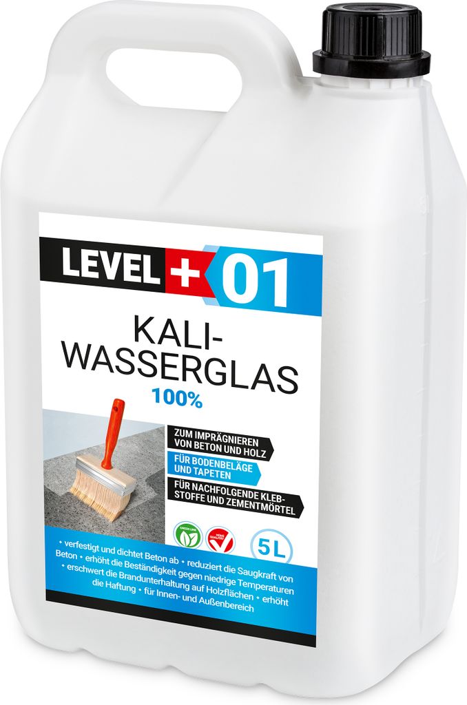 Szkło wodne potasowe LEVEL+01 Nierozcieńczone 100% 5L Zdjęcie produktu 