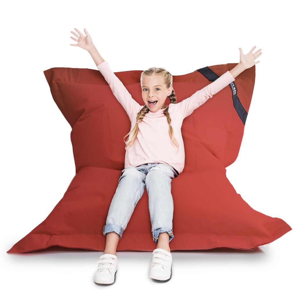 Pouf Lazy Bag XL da 250 litri, rosso - Pouf gigante Immagine del prodotto 