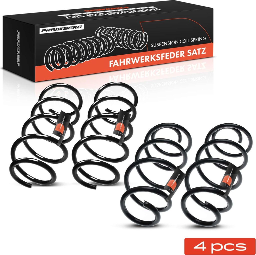 Frankberg 4x Fahrwerksfeder Vorne Hinten für Land Rover Range Rover Evoque L538