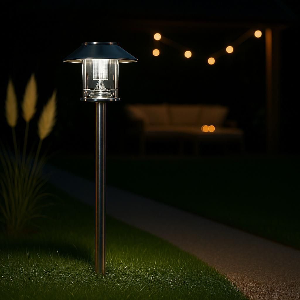 MeLiTec LED-Solar-Gartenlampe, Outdoor-Solarleuchte, Produktbild 