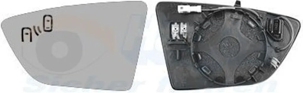 VAN WEZEL Rétroviseur gauche pour SEAT IBIZA V KJ1 Convexe 4929835