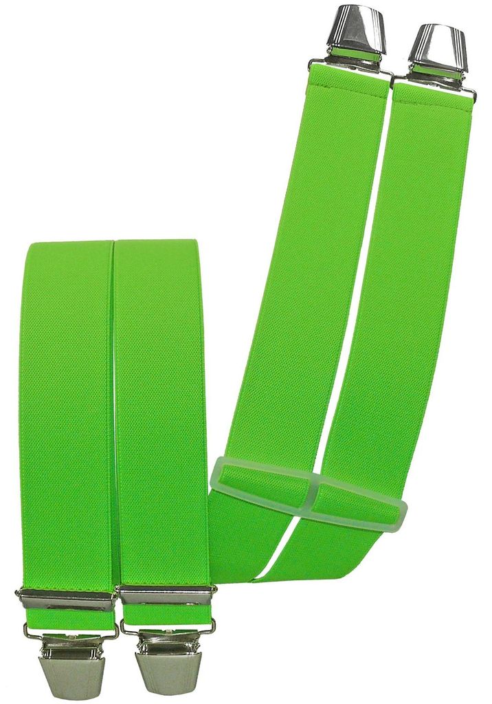 Hosenträger mit 4 extra starken  Clips uni Farben Produktbild 