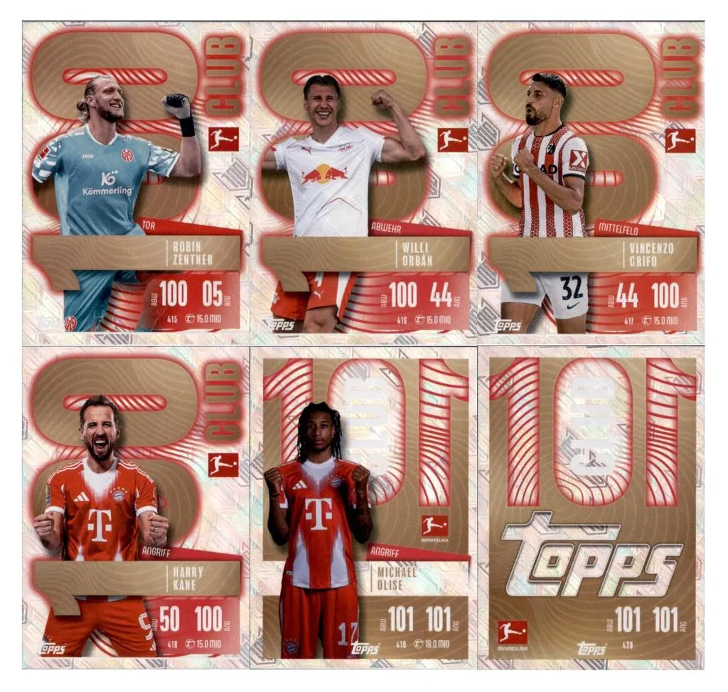 Topps Match Attax 25/26 : Cartes Club 100 pour finir votre album
