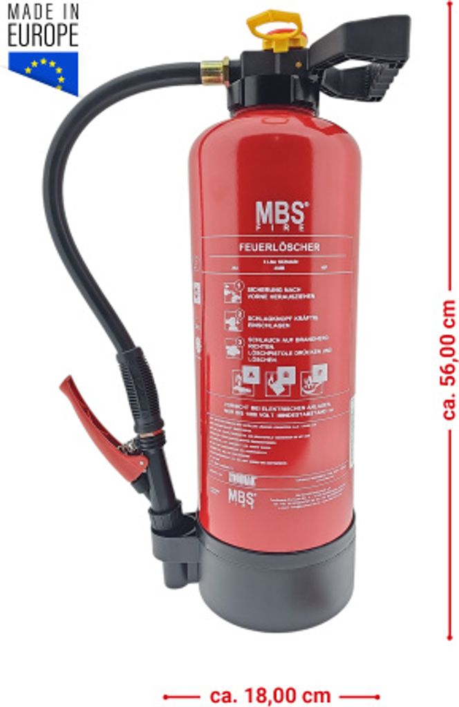 MBS-FIRE (Mobiak) 6L Fettbrand Auflade- Feuerlöscher 34A Produktbild 