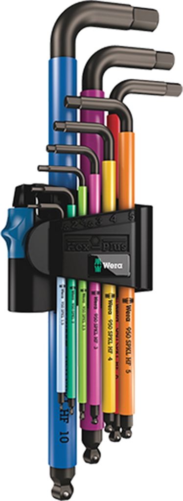 950/9 Hex-Plus Multicolour 1 Winkelschlüsselsatz, Wera, metrisch, 9-teilig, Wera, 05022210001