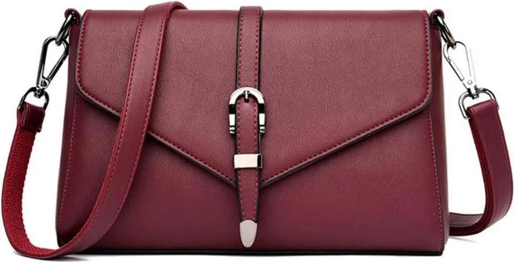 Sac bandoulière élégant en cuir PU souple - Finitions Haut de Gamme