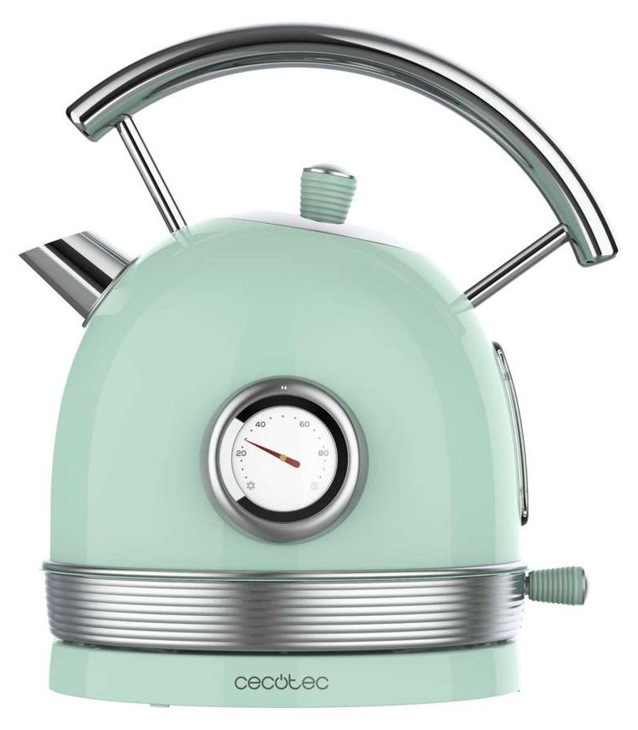 Cecotec waterkoker Thermosense 420, vintage, lichtgroen Productafbeelding 