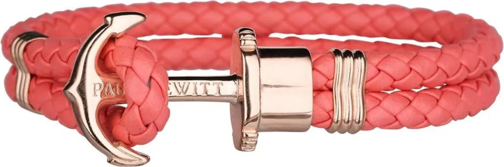 Bracelet Jonc en Cuir Tressé Paul Hewitt PHPHLRCBXL Style Marinier