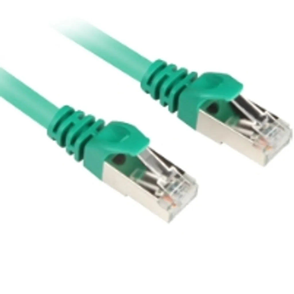 Patch Panel Câble RJ45 CAT.6 SFTP Vert 0,25m Sharkoon Courte Distance - 5