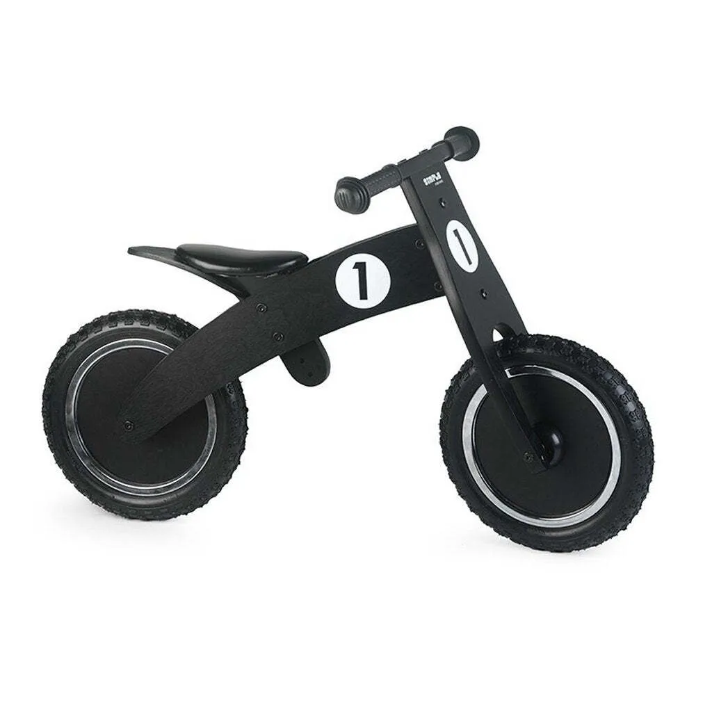 Simply for Kids Draisienne en Bois Noir avec Pneus Increvables Enfant