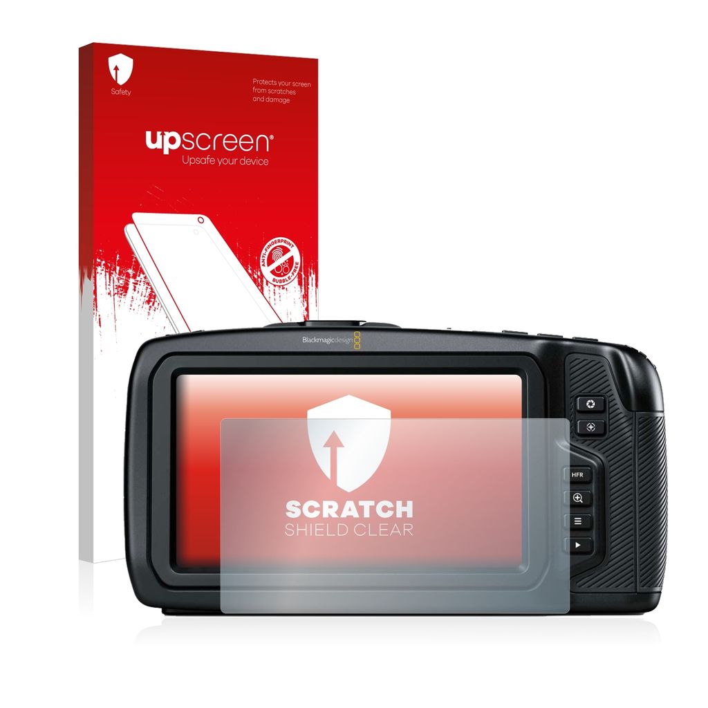 upscreen Schutzfolie für Blackmagic Pocket Cinema Camera 4K / 6K Displayschutz Displayschutzfolie Folie Klar Transparent