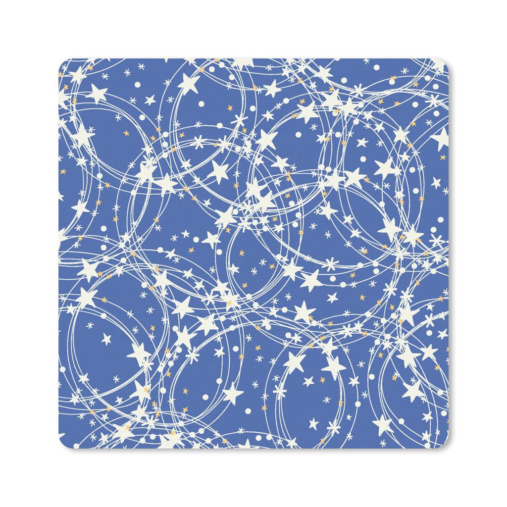 MuchoWow Mauspad Mousepad Schlittschuhe - Sterne - Winter - Weihnachten - Muster 20x20 cm - Mousepads - Maus Mat - Pad - Mausunterlage - Desk Mat...