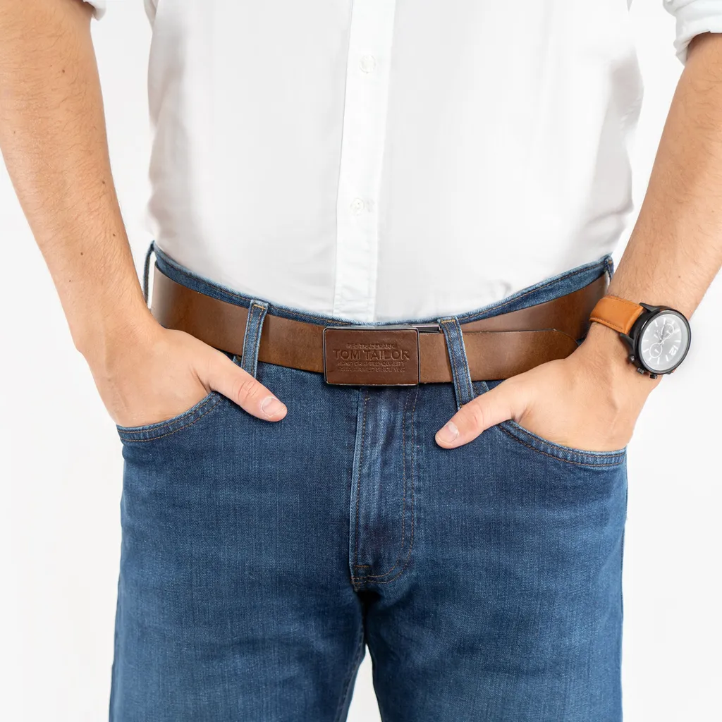 Cintura Tom Bespoke Uomo Pelle Classica - Robusta e Versatile - 1