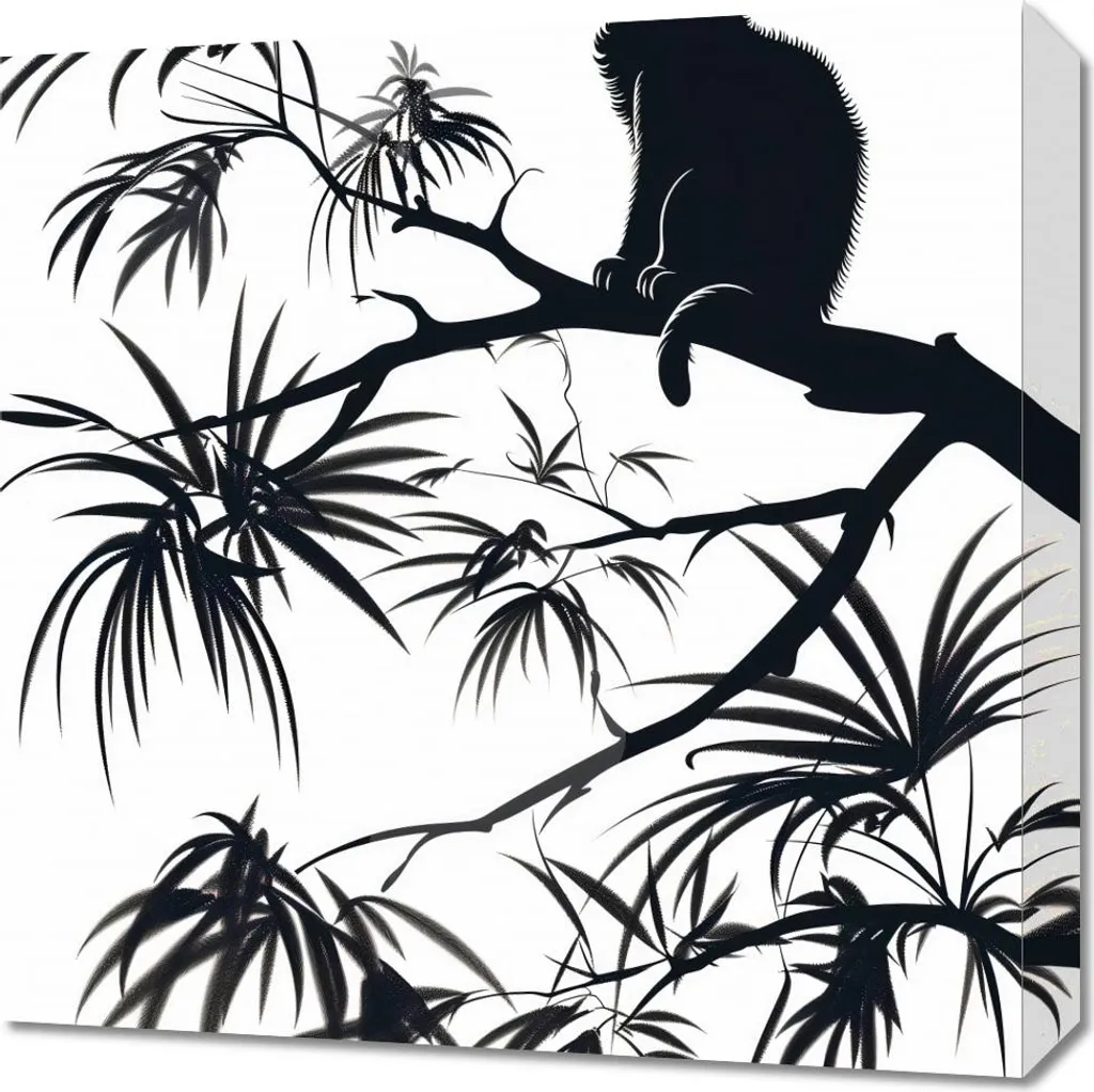 Stampa su Tela 50x50 Su un Ramo - Quadro Design per Interni Moderni