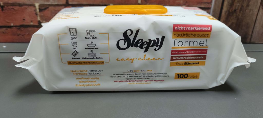 Sleepy Feuchttücher Easy Clean 100 Tücher Grün Reine weiß Produktbild 17