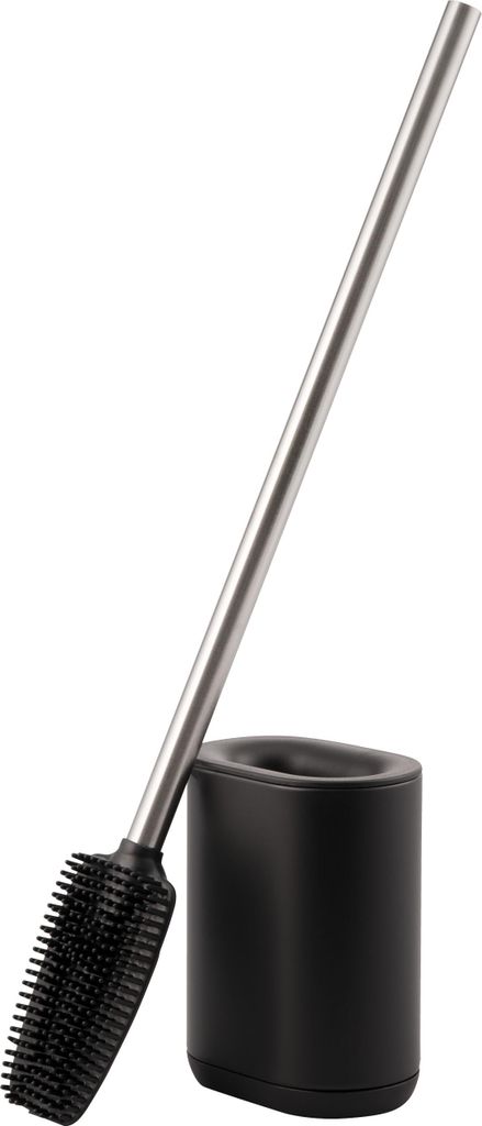 garniture WC bremermann BARBENA, noire, avec brosse Image du produit 