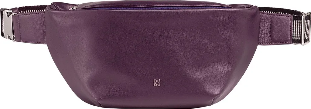 Sac banane en cuir noir 31 cm DuDu Tenerife pour voyages et ville