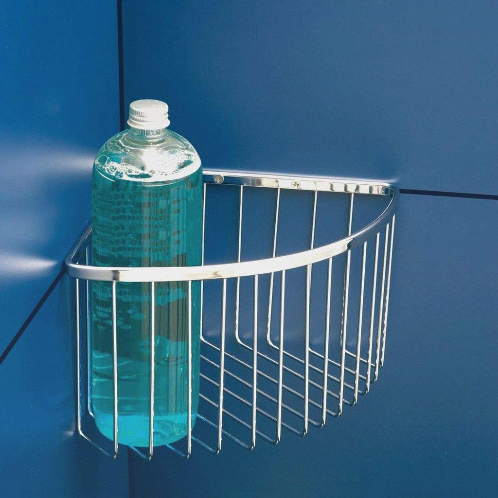 Duschablage Ecke Messing | Mit Schrauben enthalten | Quick Fix Kompatibel (Ohne Bohren) | Feuchtigkeitsbeständig | Schneller Wasserablauf | 20 x 1...