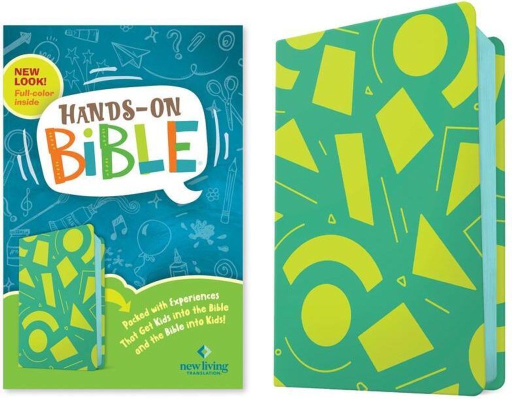 NLT Hands-On Bible, Third Edition (Leatherlike, Green Lines and Shapes)
