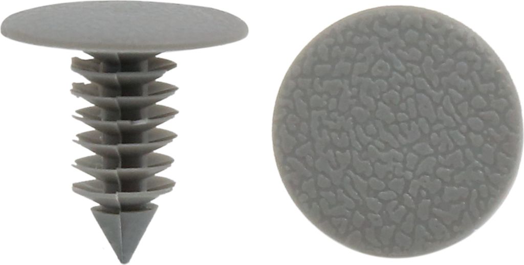 50 Stk Grau Kunststoff Tuer Kotfluegel Stossstange Push Nieten Clip 8.5mm fuer Auto de