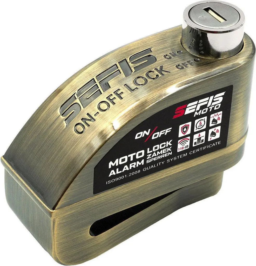 Serrure SEFIS alarme intégrée ON/OFF - Alerte sonore 110dB anti-vol