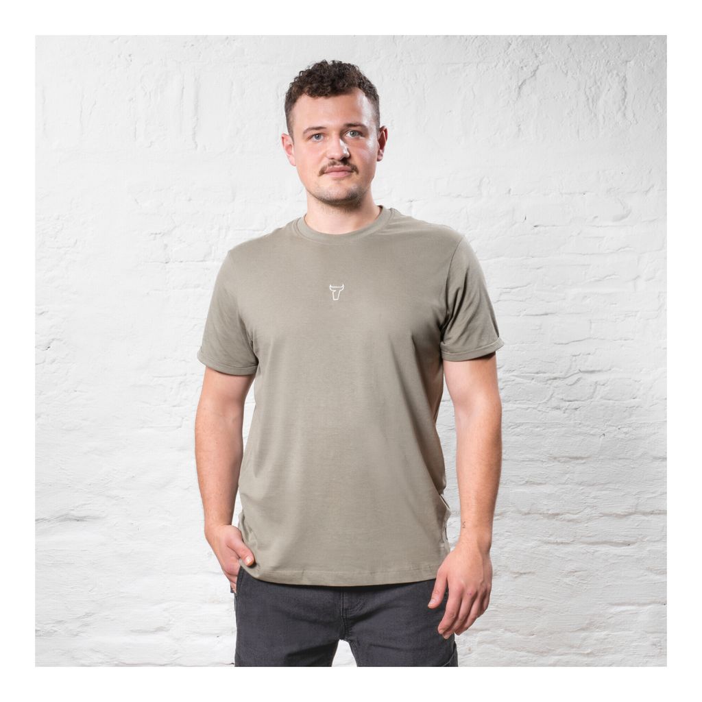 STIER T-Shirt embro essential organic Baumwolle XL olive