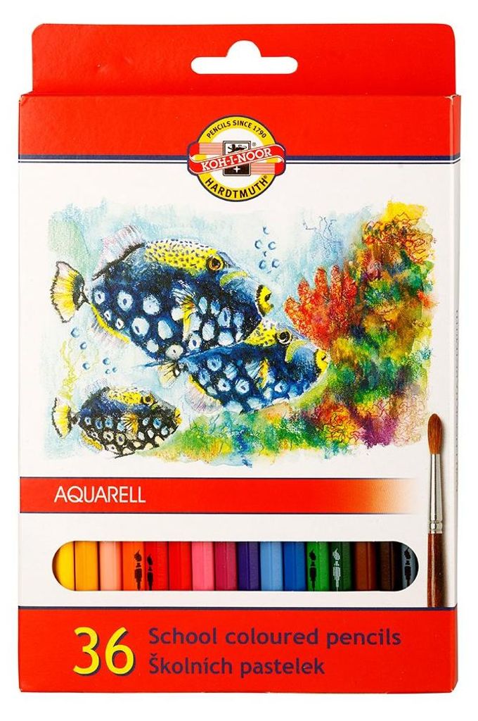 Aquarellstifte 36 Farben Koh-i-noor Produktbild 