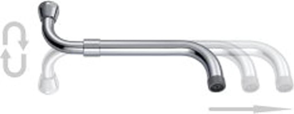 Neoperl S-Auslaufrohr 280–480 mm, Universal 3/4" Chrom Produktbild 