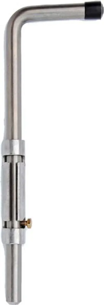 Verrou pour porte de garage et portail réglable 500 mm zingué blanc