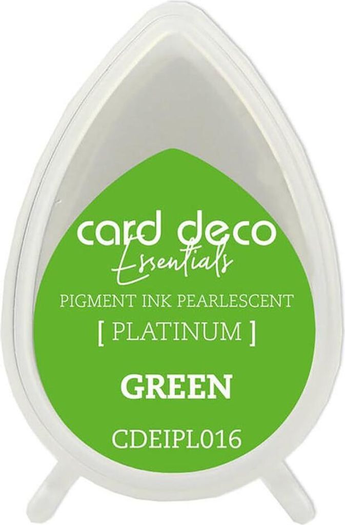 Card Deco Essentials Platinum Stempelkissen Perlmutt Grün