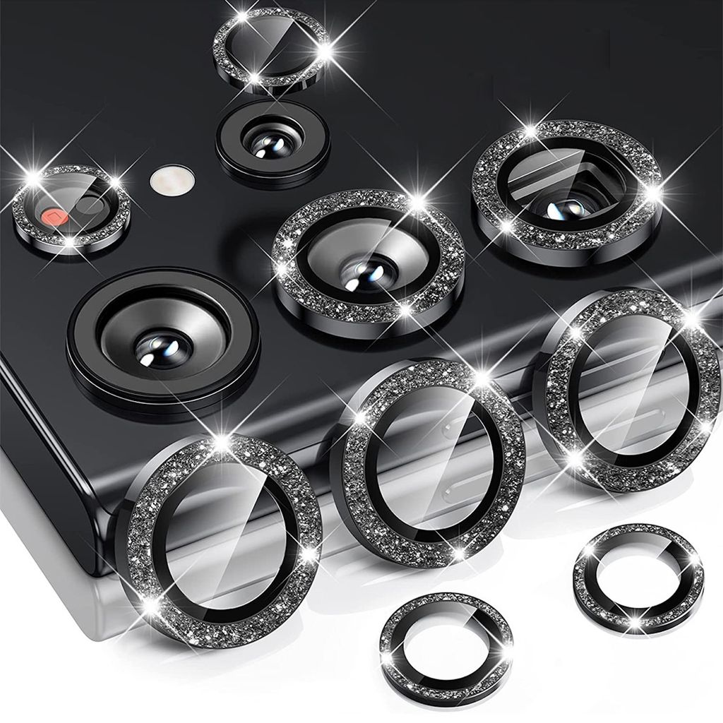 Für Samsung Galaxy S24 Ultra Aluminium Glitzer Ring Kamera Produktbild 