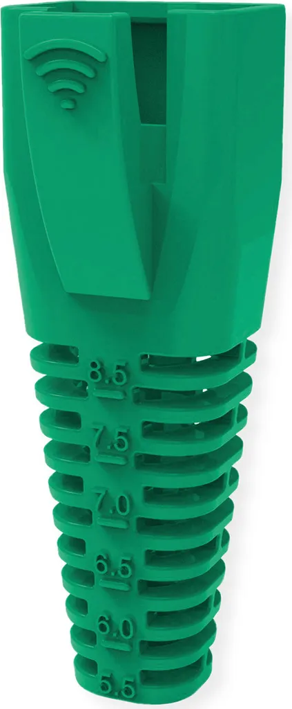 10x Manicotti Antipiega RJ-45 Verde ROLINE - Protezione Cavo Ethernet