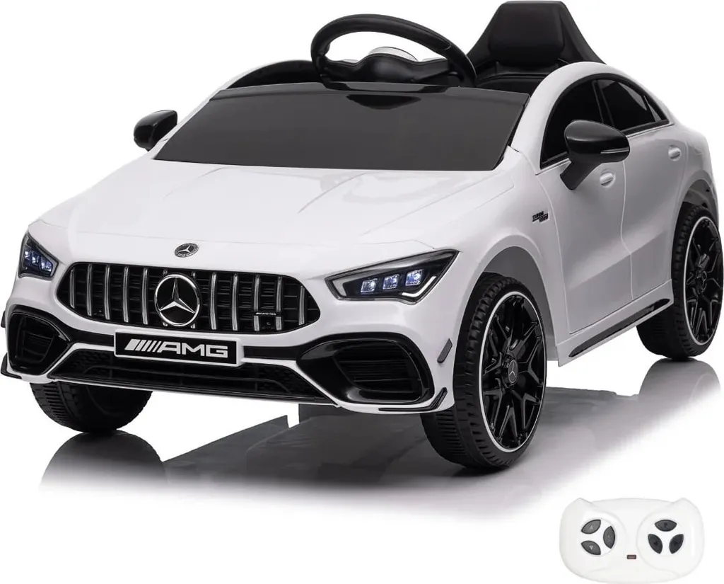 Mercedes CLA45s AMG Électrique 12V pour Enfant de 1 à 5 Ans - Blanc