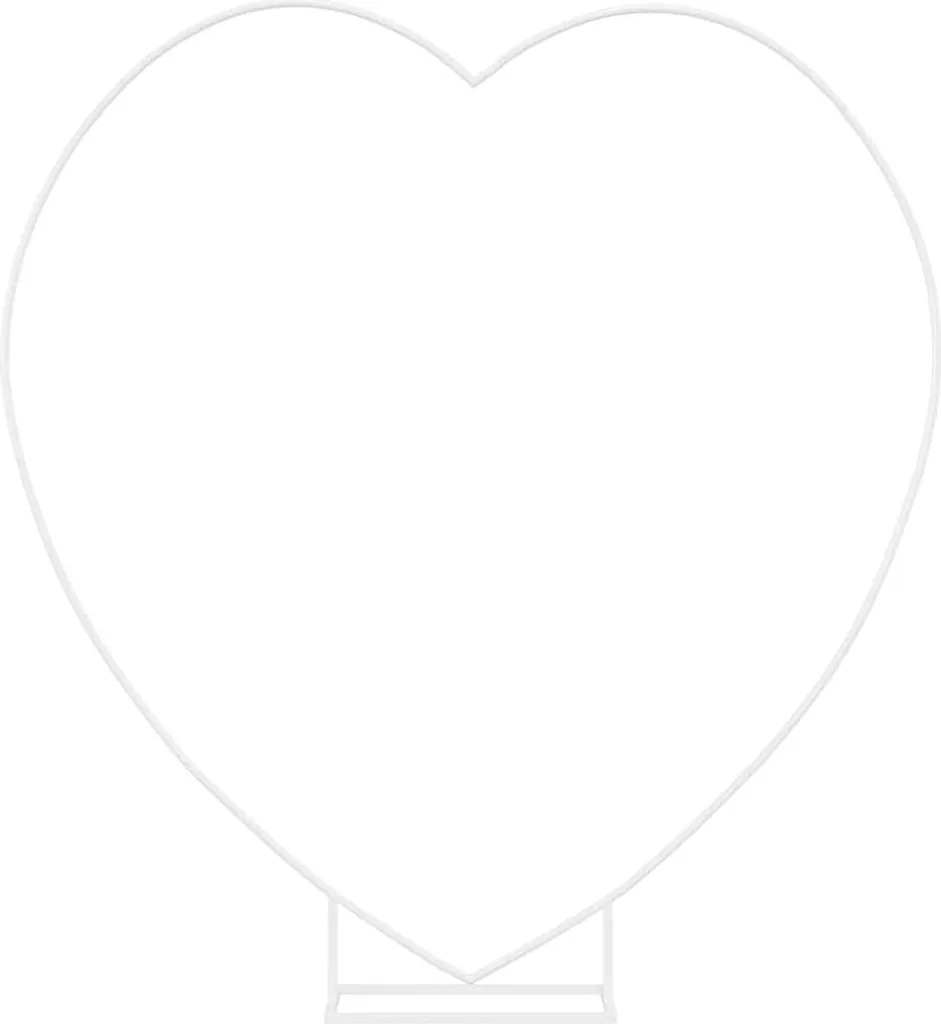 Arche pour cérémonie laïque et réception de mariage blanche en métal