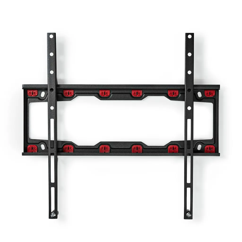 Support TV Mural 23-55" Fixe Acier Noir avec Distance Murale de 28mm