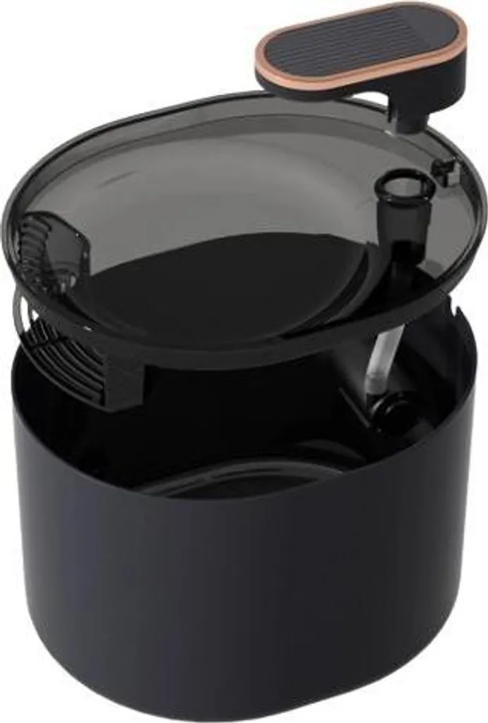 Fontaine abreuvoir pour chat noir 2L silencieuse avec filtre charbon