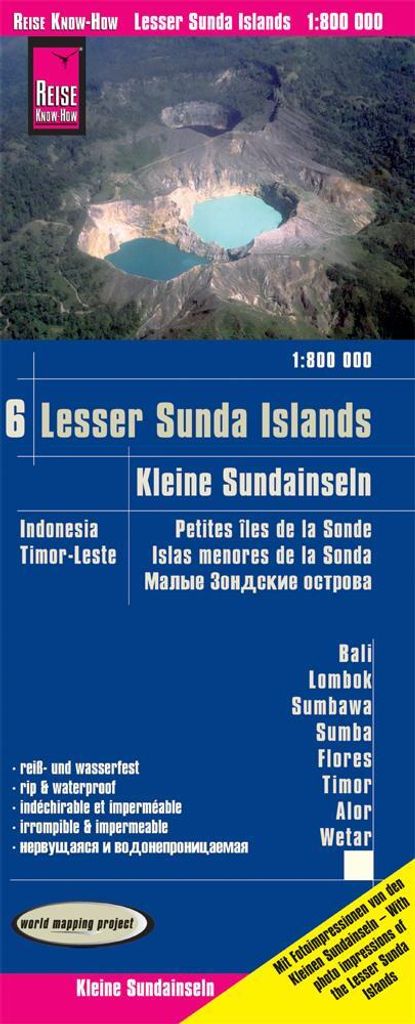 Reise Know-How Landkarte Kleine Sundainseln / Lesser Sunda Islands (1:800.000) - Bali, Lombok, Sumbawa, Sumba, Flores, Timor, Alor, Wetar - Karte ...