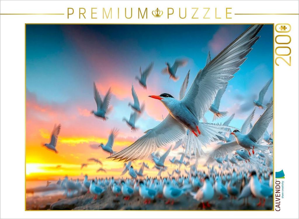 CALVENDO Puzzle Platzsuche in der Kolonie | 2000 Teile Lege-Größe 90x67cm Foto-Puzzle für glückliche Stunden