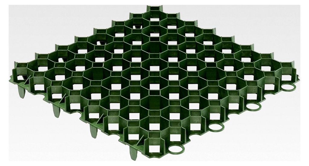 Rasengitterplatten 50x50x4 cm - grün - 20 Stück