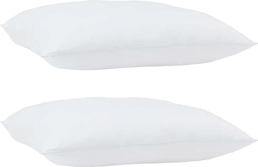 Oreiller blanc vidaXL anti-douleurs cervicales en polyester respirant - 3