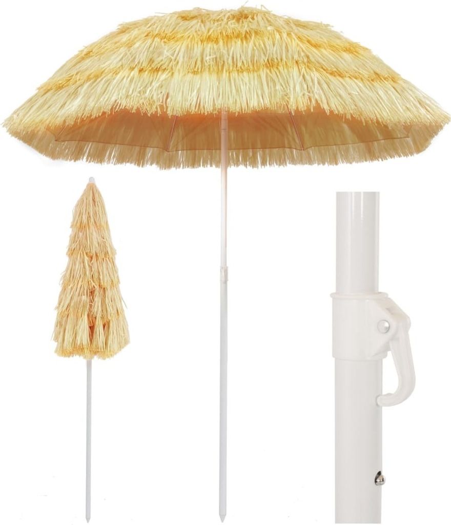 Strandschirm Natur 180 cm Hawaii-Stil