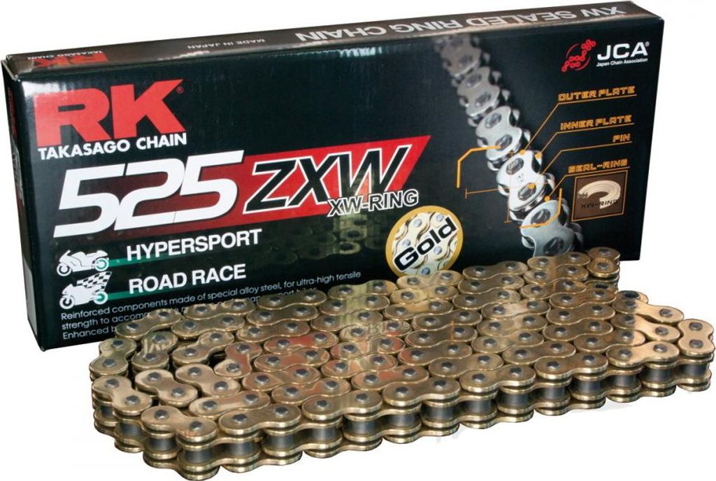 Łańcuch Napędowy Rk Gb525Zxw/114 Otwarty Z Zakuwką Zdjęcie produktu 