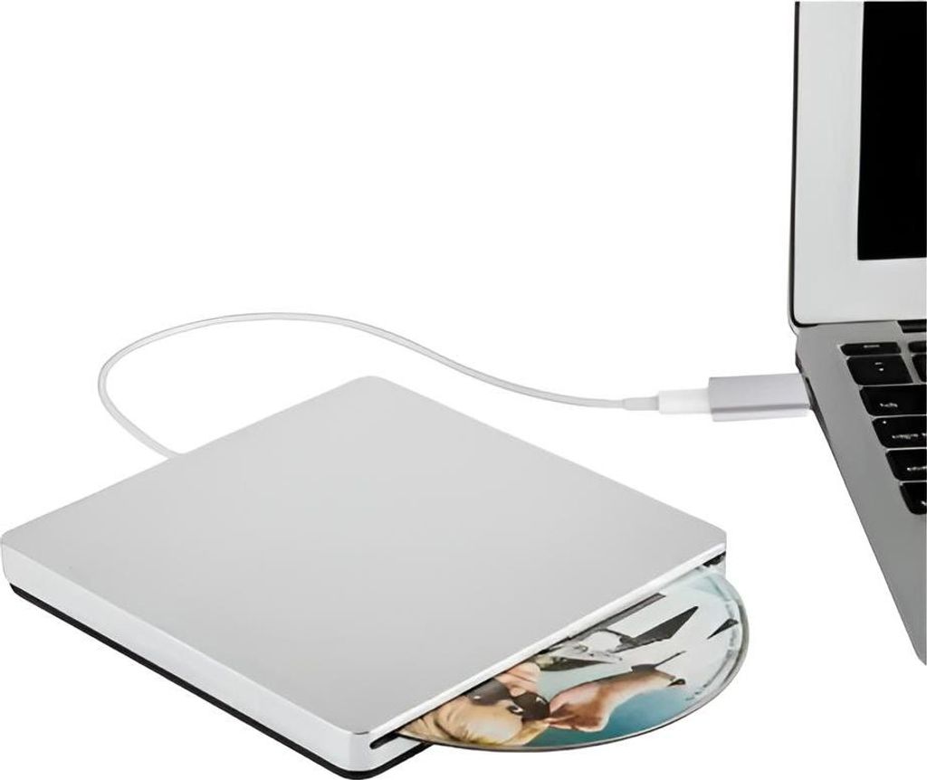 Tragbares CD/DVD-Laufwerk, kompatibel mit Produktbild 