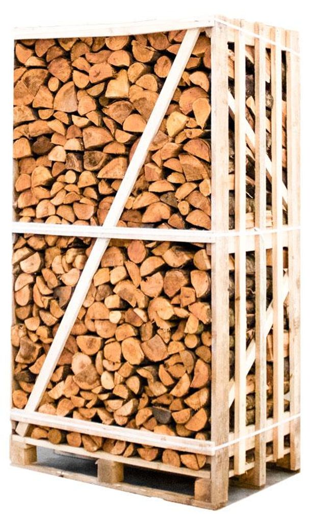 Palette kammergetrocknetes gespalten Erle Brennholz 25cm Produktbild 
