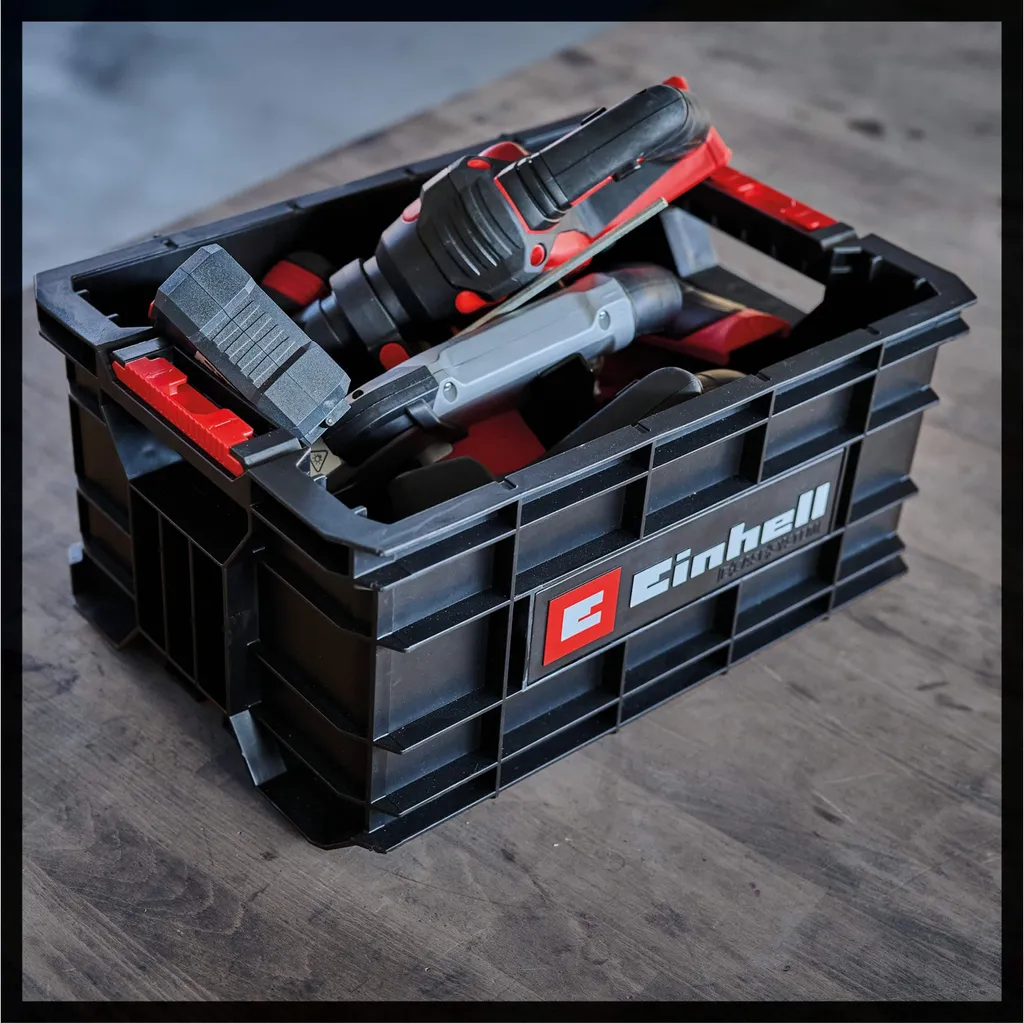 Coffret de rangement Einhell E-Case mallette à outils empilable vide - 6