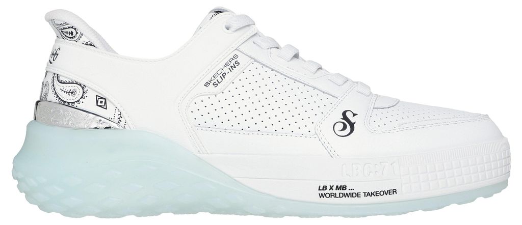 Skechers 251170 WHT SIZZLE, Sneaker in Weiß für Herren, Größe 43