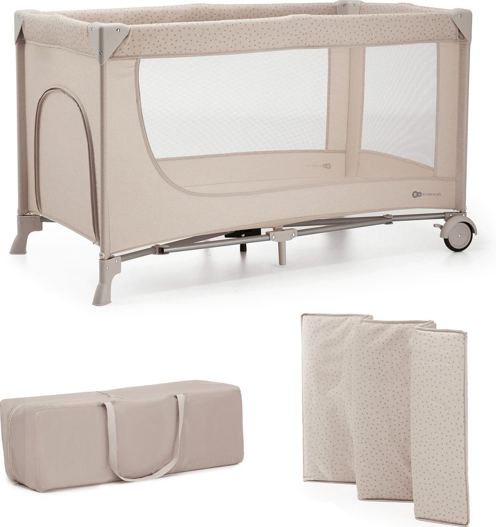 Kinderkraft JOY 2-in-1 Reisebett - Zusammenklappbar in 5 Produktbild