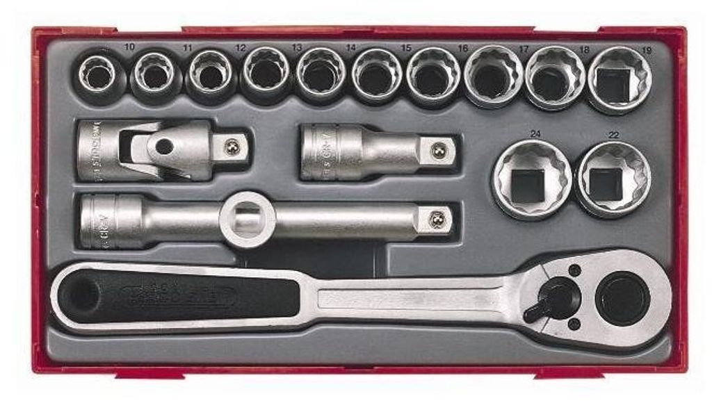 TengTools Steckschlüsselsatz Knarenkasten 39180104 63mm Produktbild 