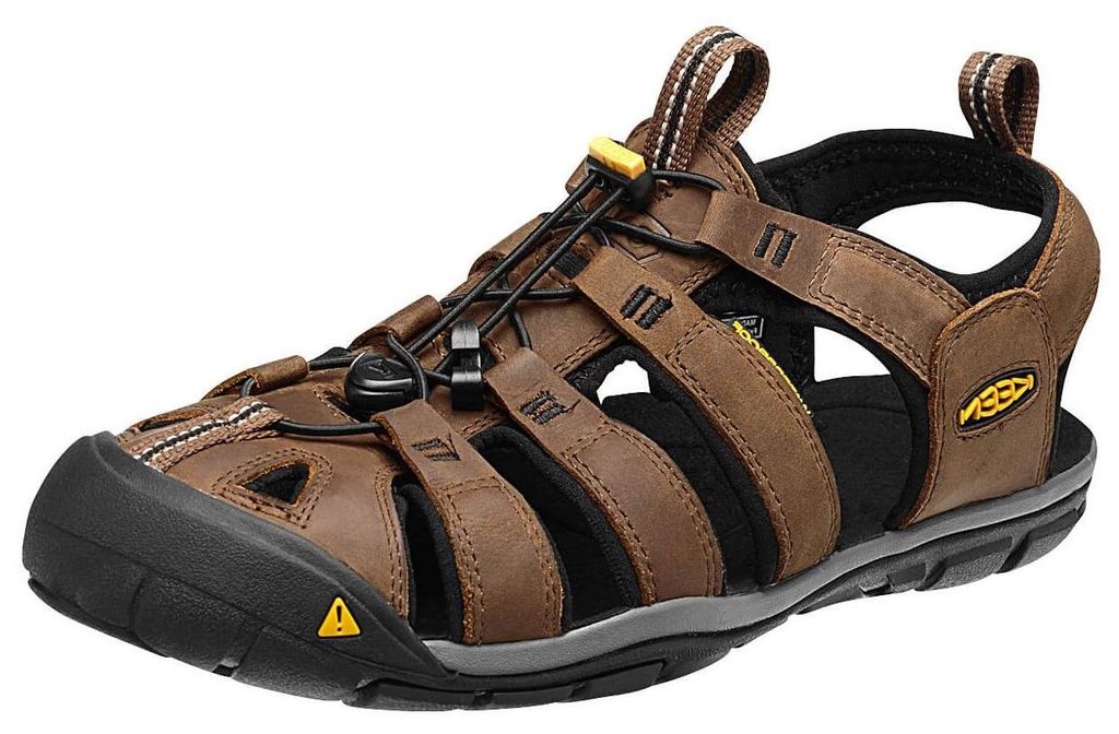 Keen Herren Echtleder Sandale 'Clearwater CNX Leather' dark Produktbild 